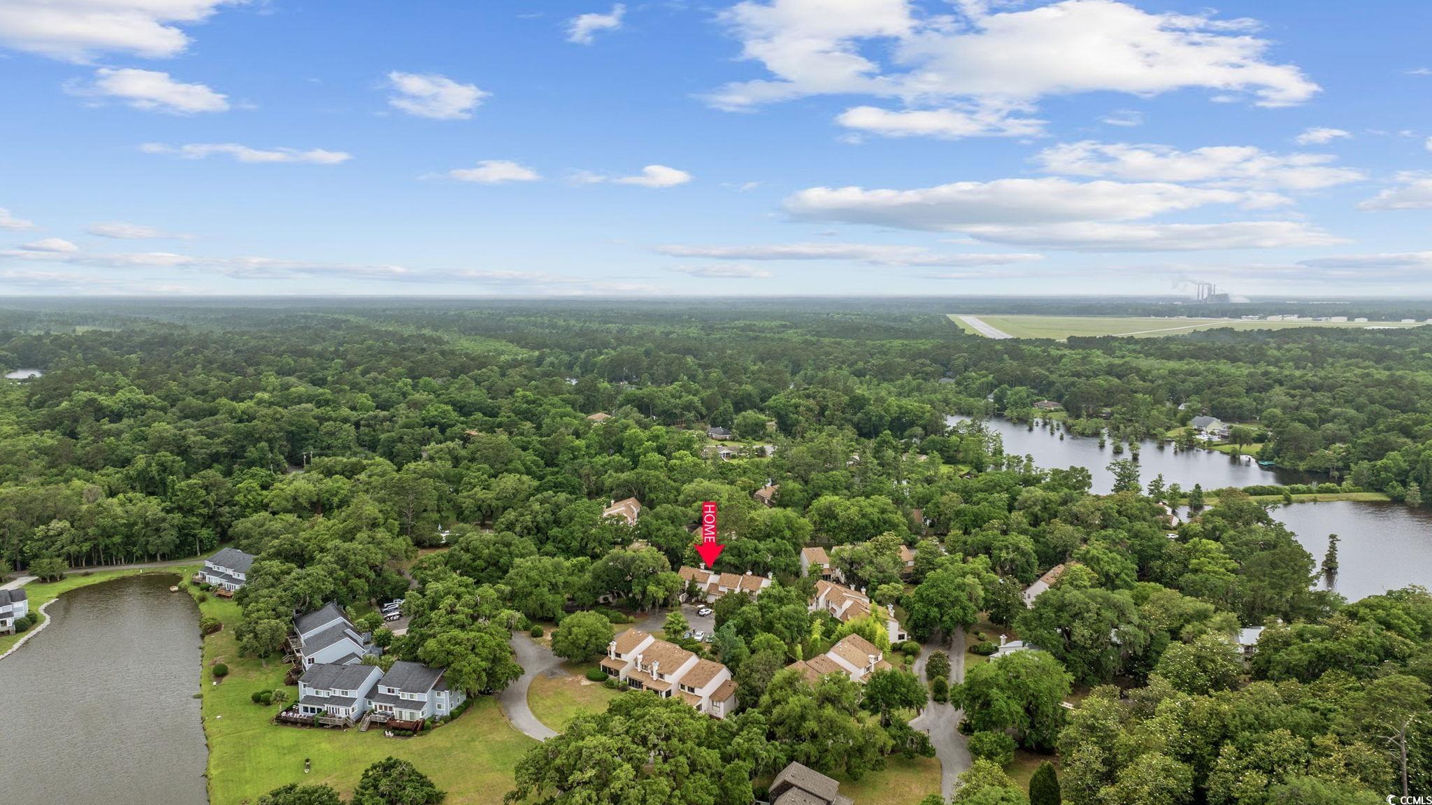 64 Bamboo Loop, Unit 161 Georgetown, SC 29440 - Photo 24 of 31 Aerial view of a forest and a large body of water