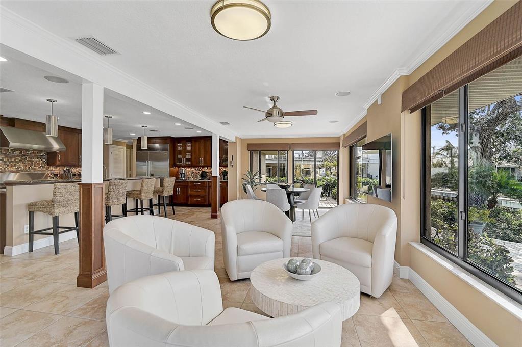 641 Bayshore Road Nokomis, FL 34275 - Photo 33 of 63 a living room with furniture and a large window