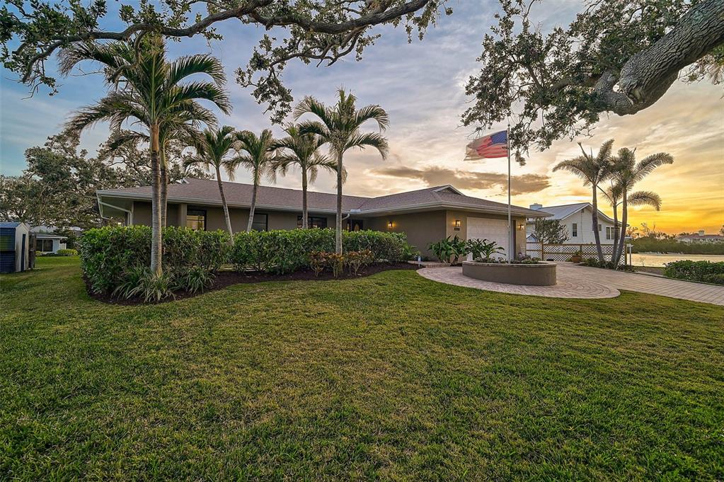 641 Bayshore Road Nokomis, FL 34275 - Photo 53 of 63 a view of swimming pool with outdoor seating and plants