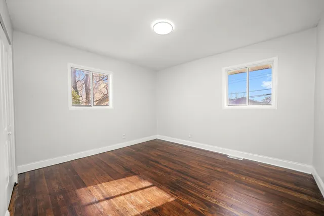 wooden floor in an empty room
