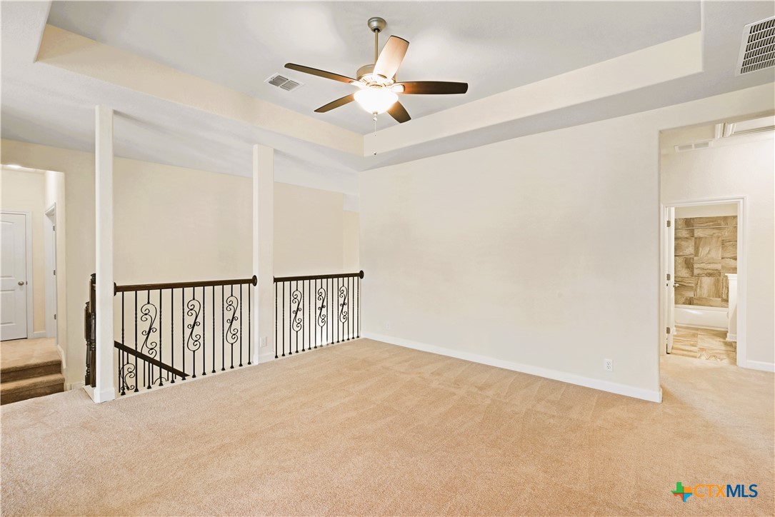 513 Concerto Ct Spring Branch Spring Branch, TX 78070 - Photo 16 of 22 Living Room with stair view and media room
