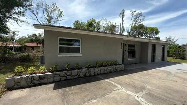 a front view of a house