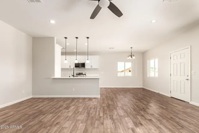 a view of kitchen and window