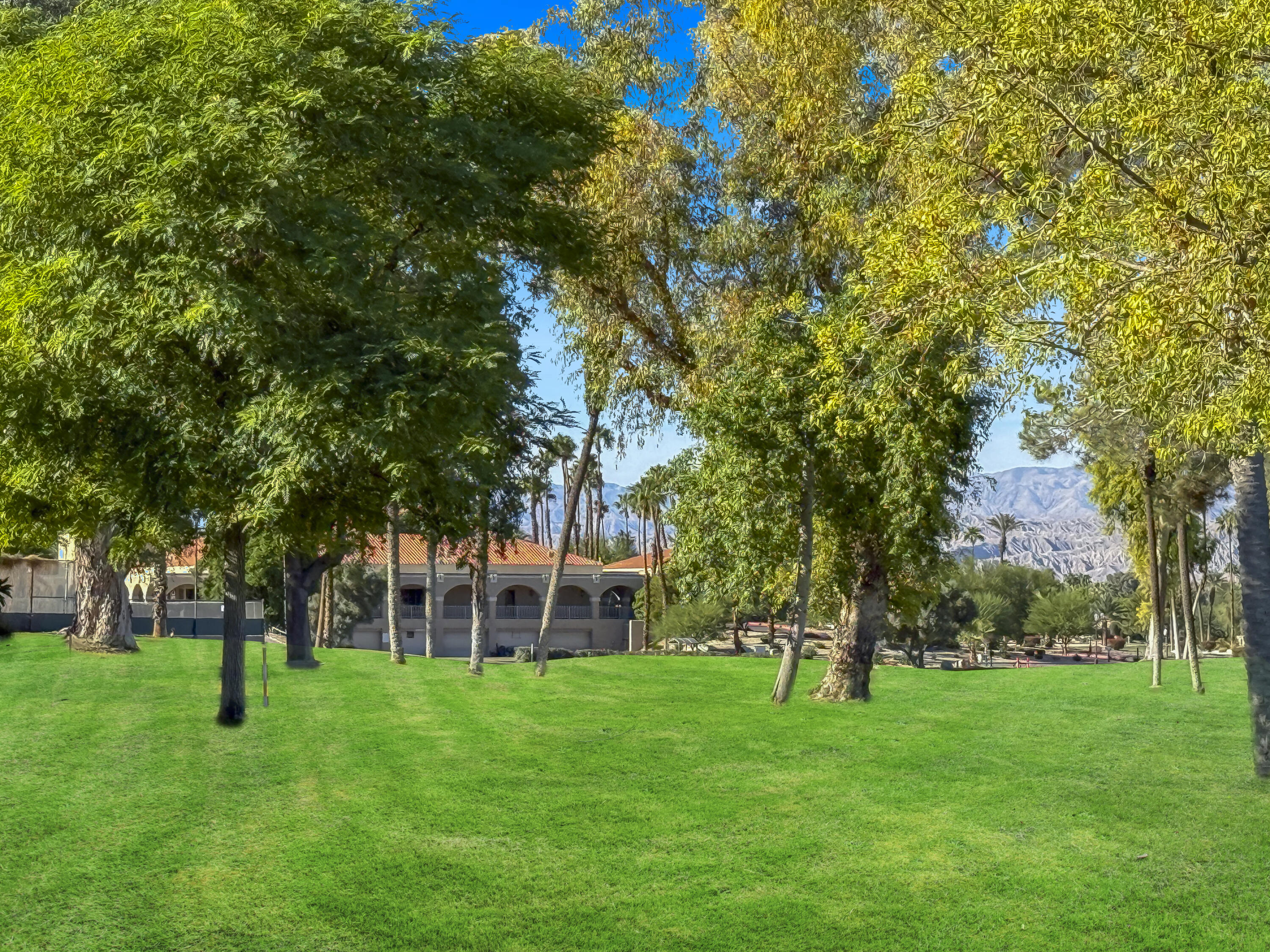 41476 Inverness Way Palm Desert, CA 92211 - Photo 28 of 37 a view of a house with a backyard