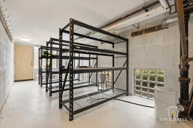 a view of a porch with a bench