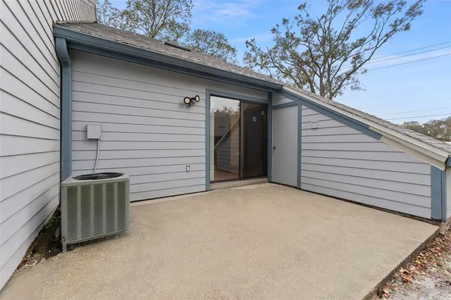 a backyard of a house
