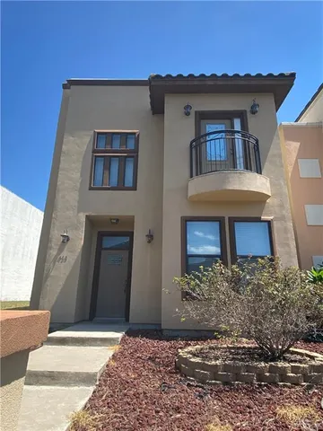 a front view of a house