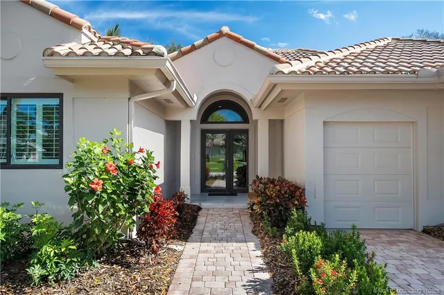 a view of a lake with a yard