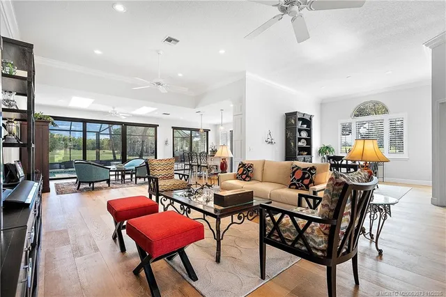 a room with furniture and air hockey table