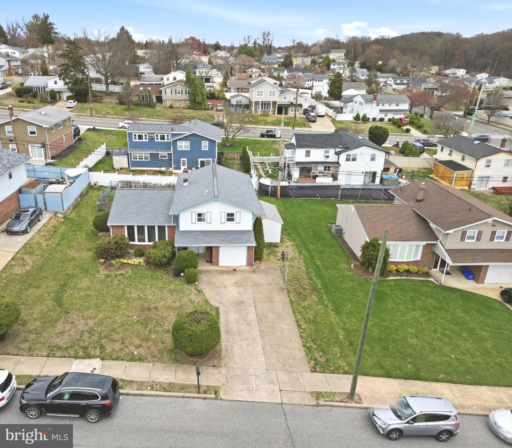 123 Pocasset Road Philadelphia, PA 19115 - Photo 31 of 35 an aerial view of a house with garden space and houses