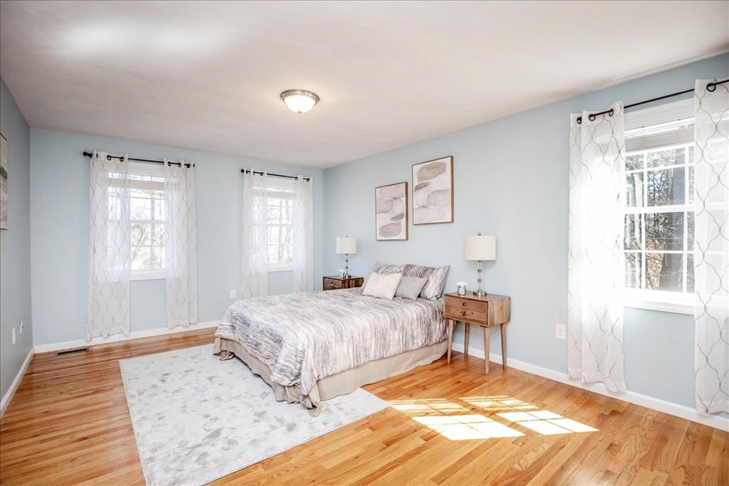 294 River Street Billerica, MA 01821 - Photo 27 of 42 a bedroom with a bed and wooden floor