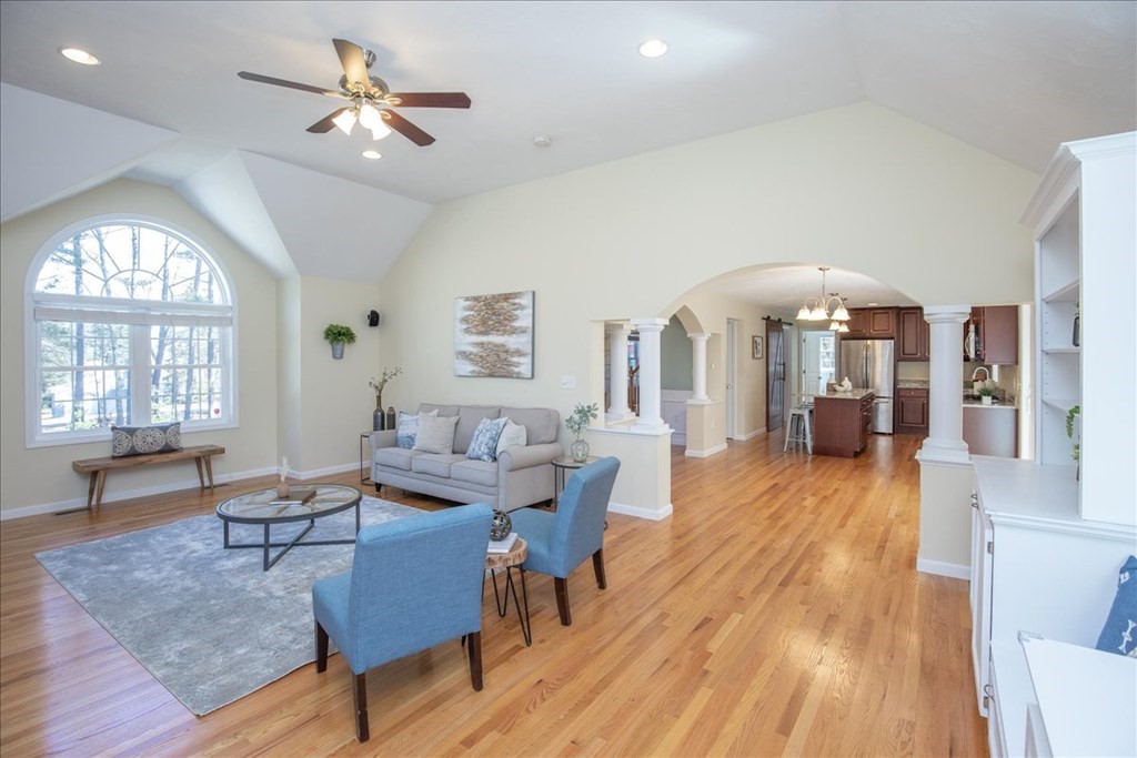 294 River Street Billerica, MA 01821 - Photo 7 of 42 a living room with furniture and a wooden floor