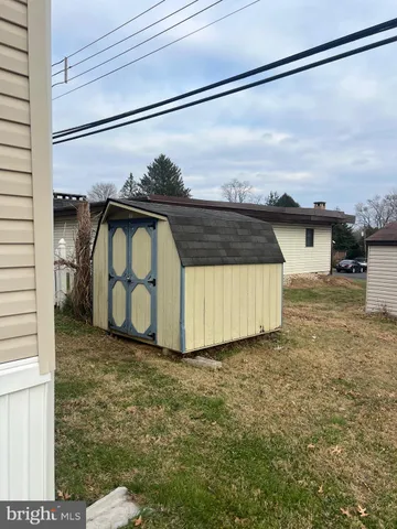 a front view of a house with shower
