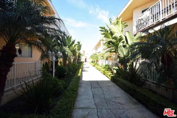 a view of backyard with garden