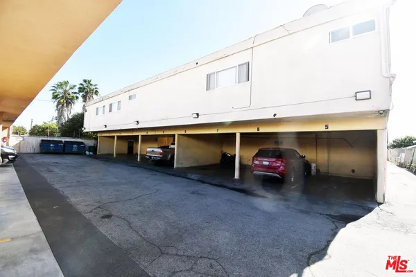 a view of parking garage