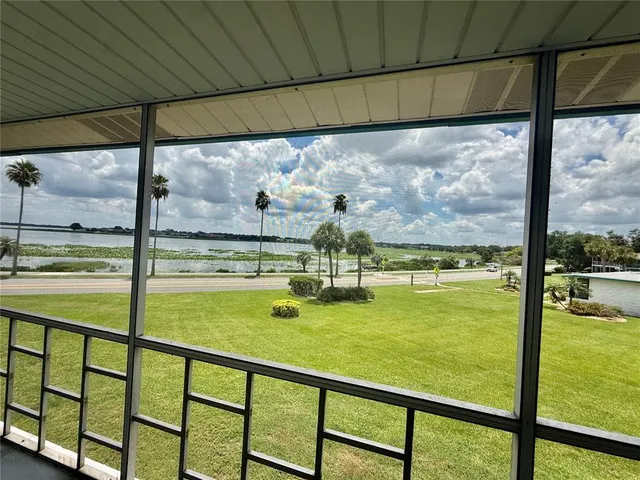 a view of a lake with houses