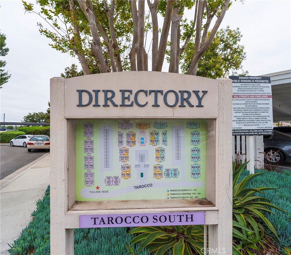 263 Tarocco Irvine, CA 92618 - Photo 30 of 34 a view of a sign board