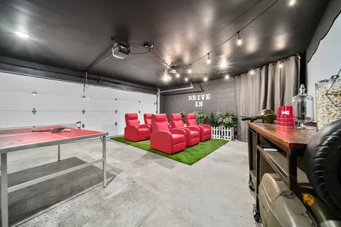 a play room with furniture