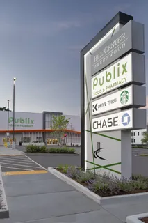 a sign on the side of a building