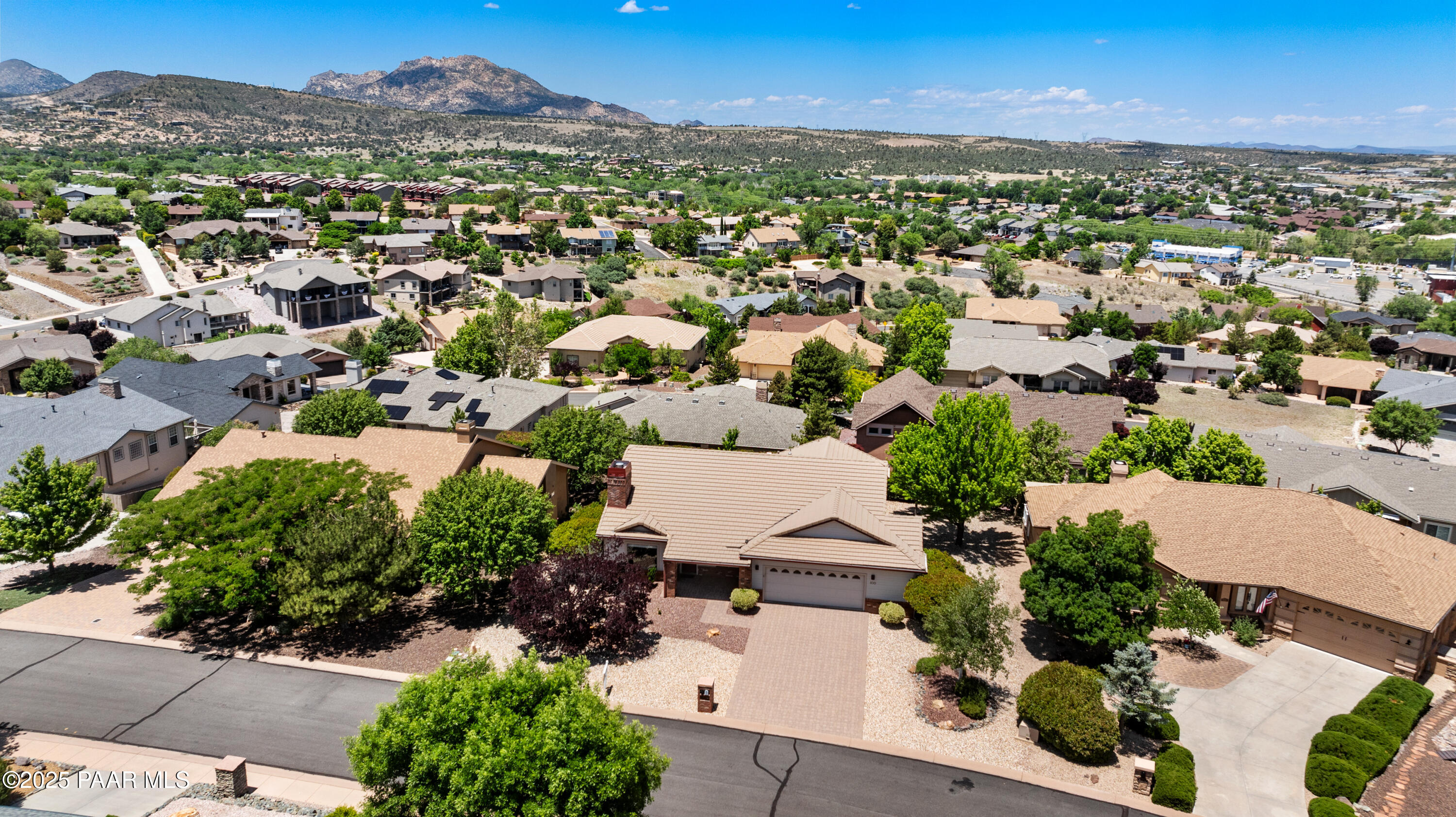 830 Hoosier Pass Prescott, AZ 86301 - Photo 37 of 41 an aerial view of residential houses with outdoor space and street view