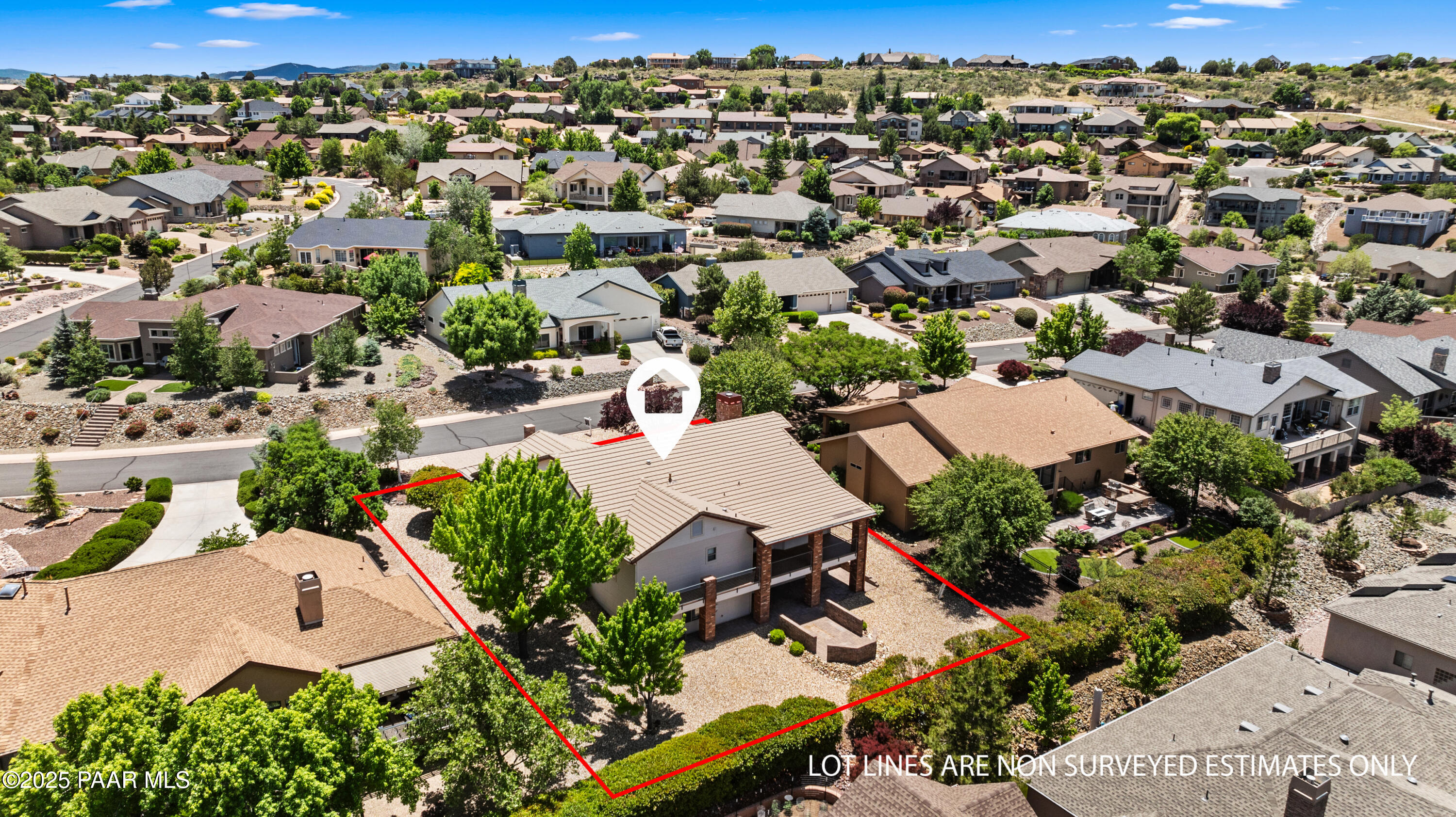 830 Hoosier Pass Prescott, AZ 86301 - Photo 39 of 41 an aerial view of residential houses with outdoor space