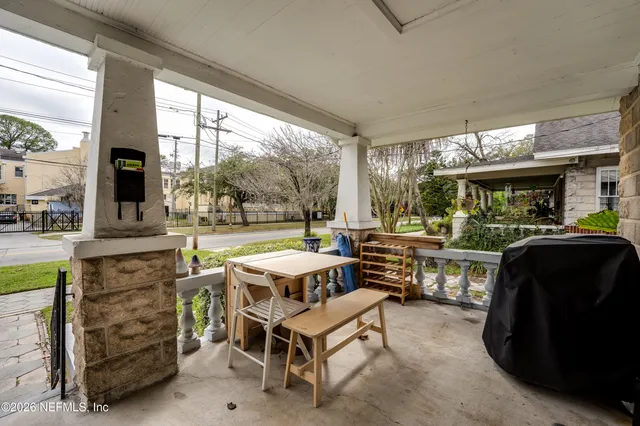 a view of a house with a patio
