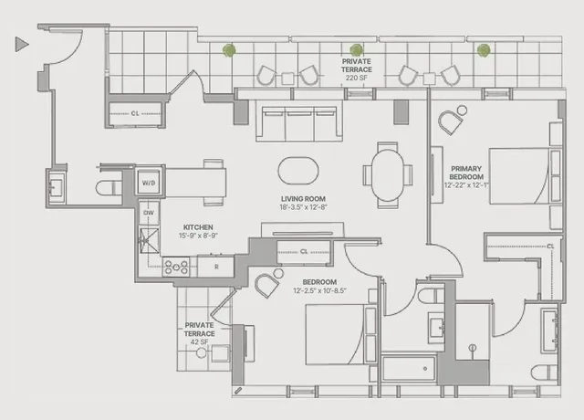 $2,195,000 | 500 West 45th Street, Unit 229 | Hell's Kitchen