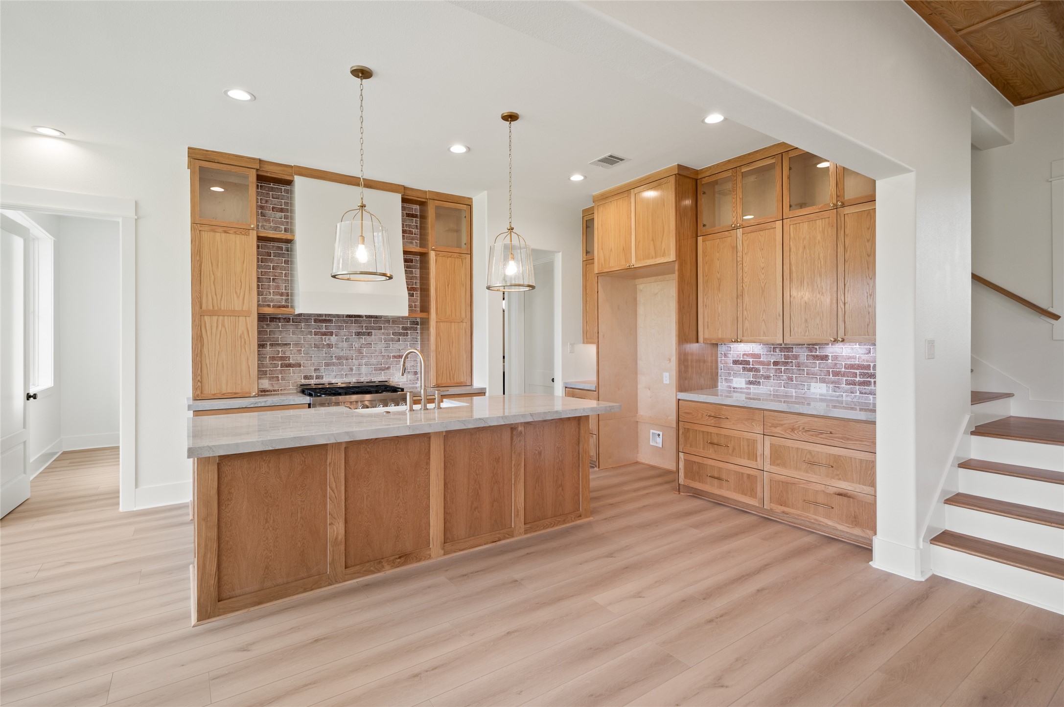 24940 Hopeview Way Montgomery, TX 77356 - Photo 14 of 49 a bathroom with a granite countertop sink mirror and a bathtub