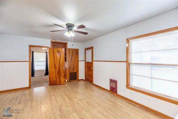 a view of an empty room