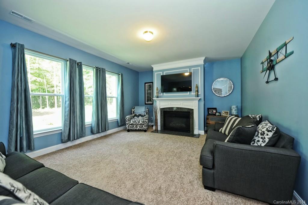 4002 Fallondale Road Waxhaw, NC 28173 - Photo 10 of 24 a living room with furniture a fireplace and a flat screen tv