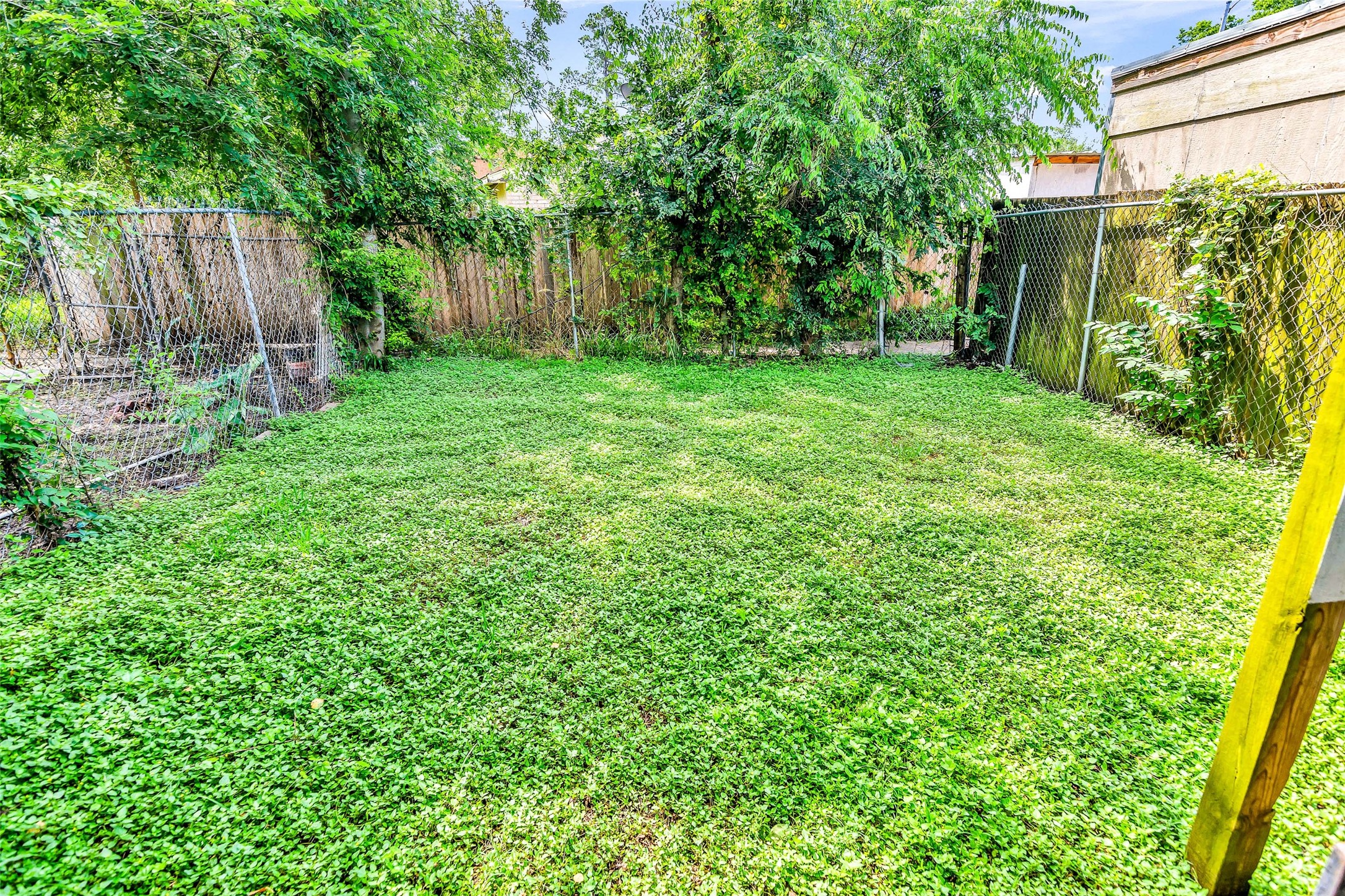9706 Farragut Street Houston, TX 77078 - Photo 12 of 12 a view of a backyard with a tree