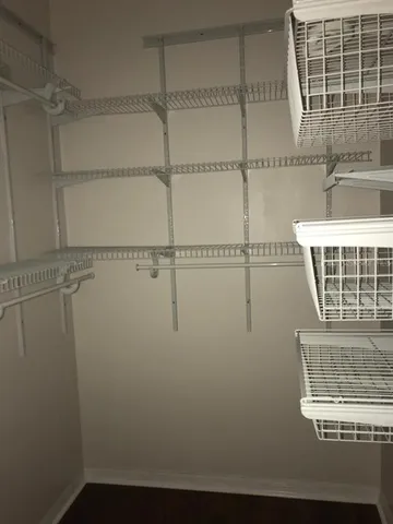 a view of a walk in closet