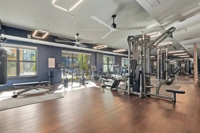 a city view with tall buildings