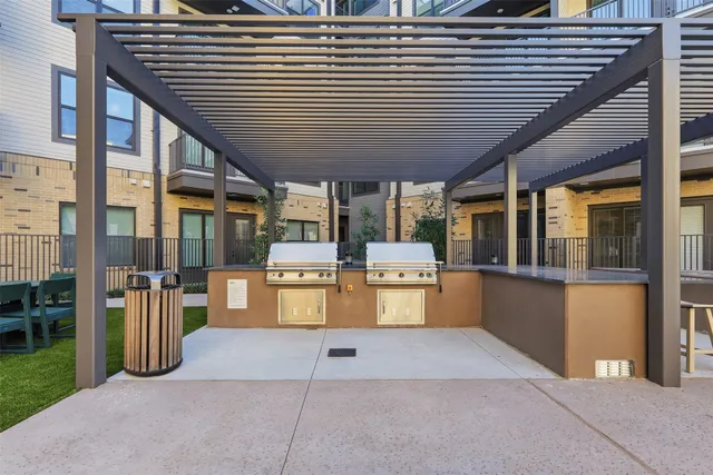 a view of a building with garden