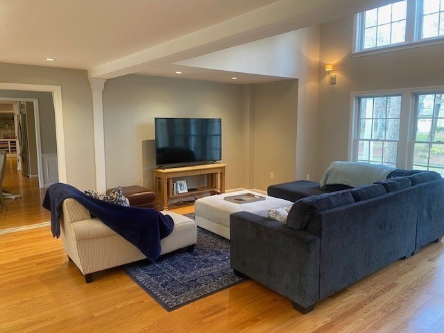 3 Pheasanthill Road Norfolk, MA 02056 - Photo 6 of 32 a living room with furniture and a flat screen tv
