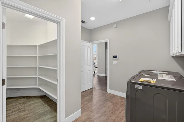 a close up view of racks on the wall