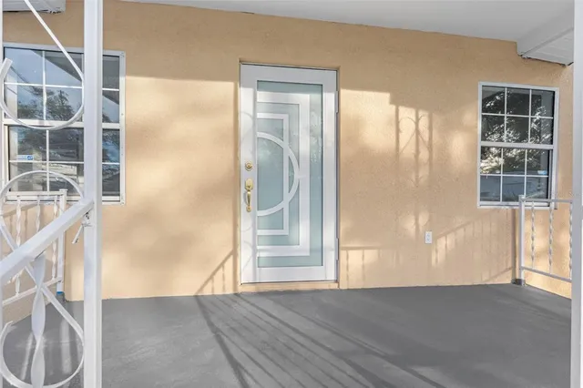 a view of a house with a outdoor space