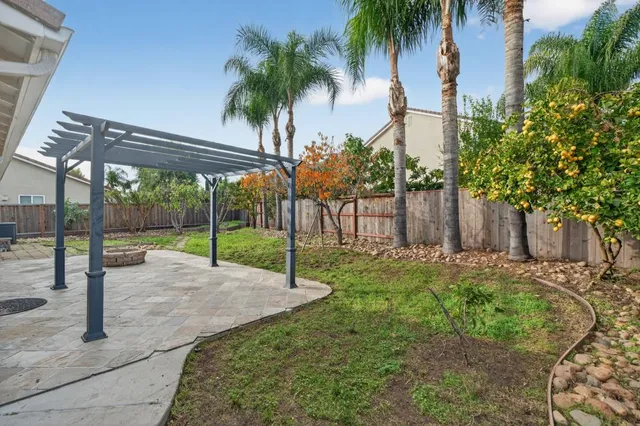 a front view of a house with entertaining space