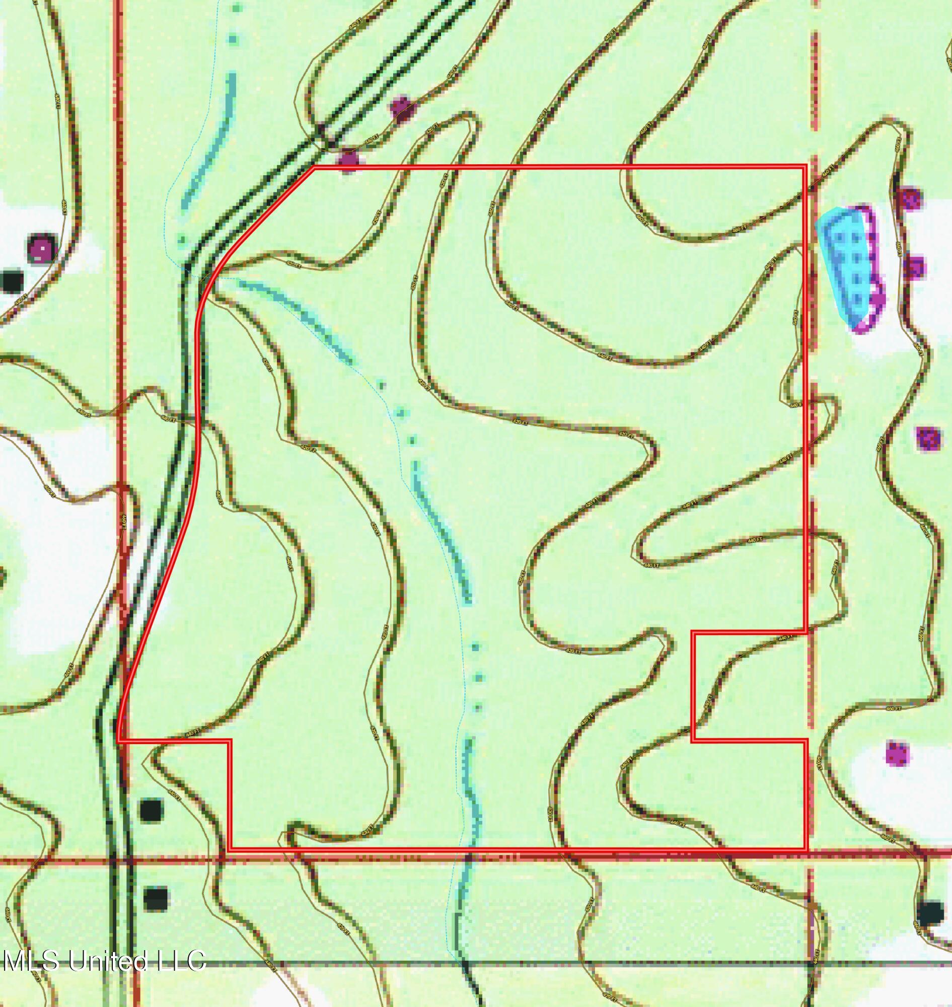 Blizzard Road Meridian, MS 39305 - Photo 9 of 10 Topo Map Lauderdale 35.5