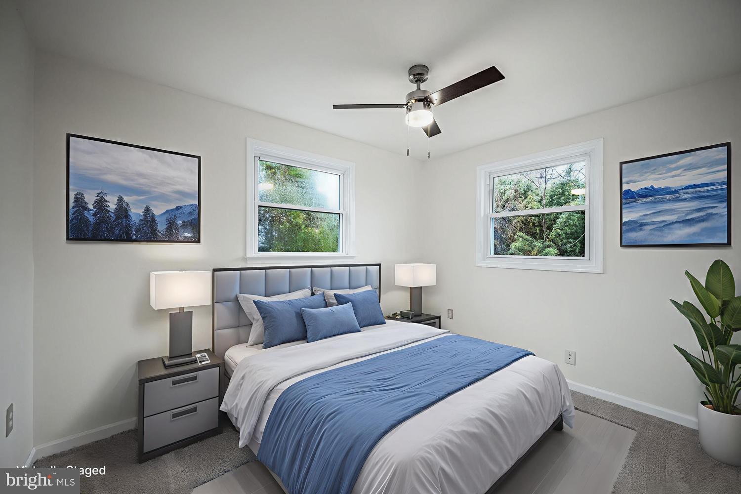 6 Mountain Road Linthicum Heights, MD 21090 - Photo 15 of 41 a bedroom with a bed and a painting on the wall