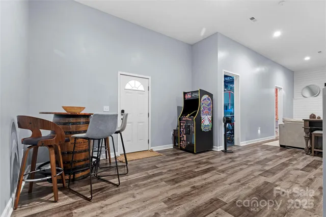 a view of a workspace with furniture