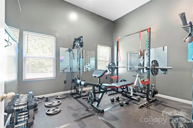 a room with musical instruments