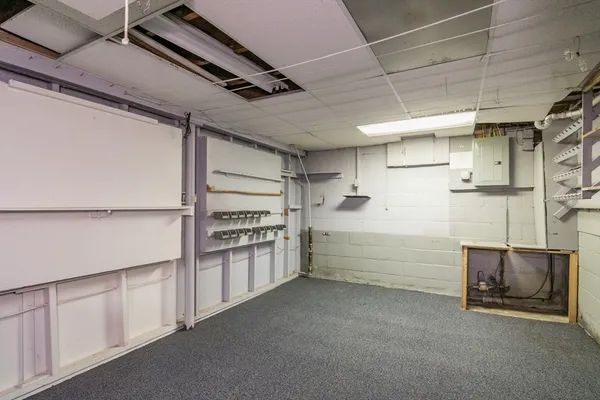 a view of storage and utility room