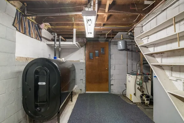 a view of storage and utility room