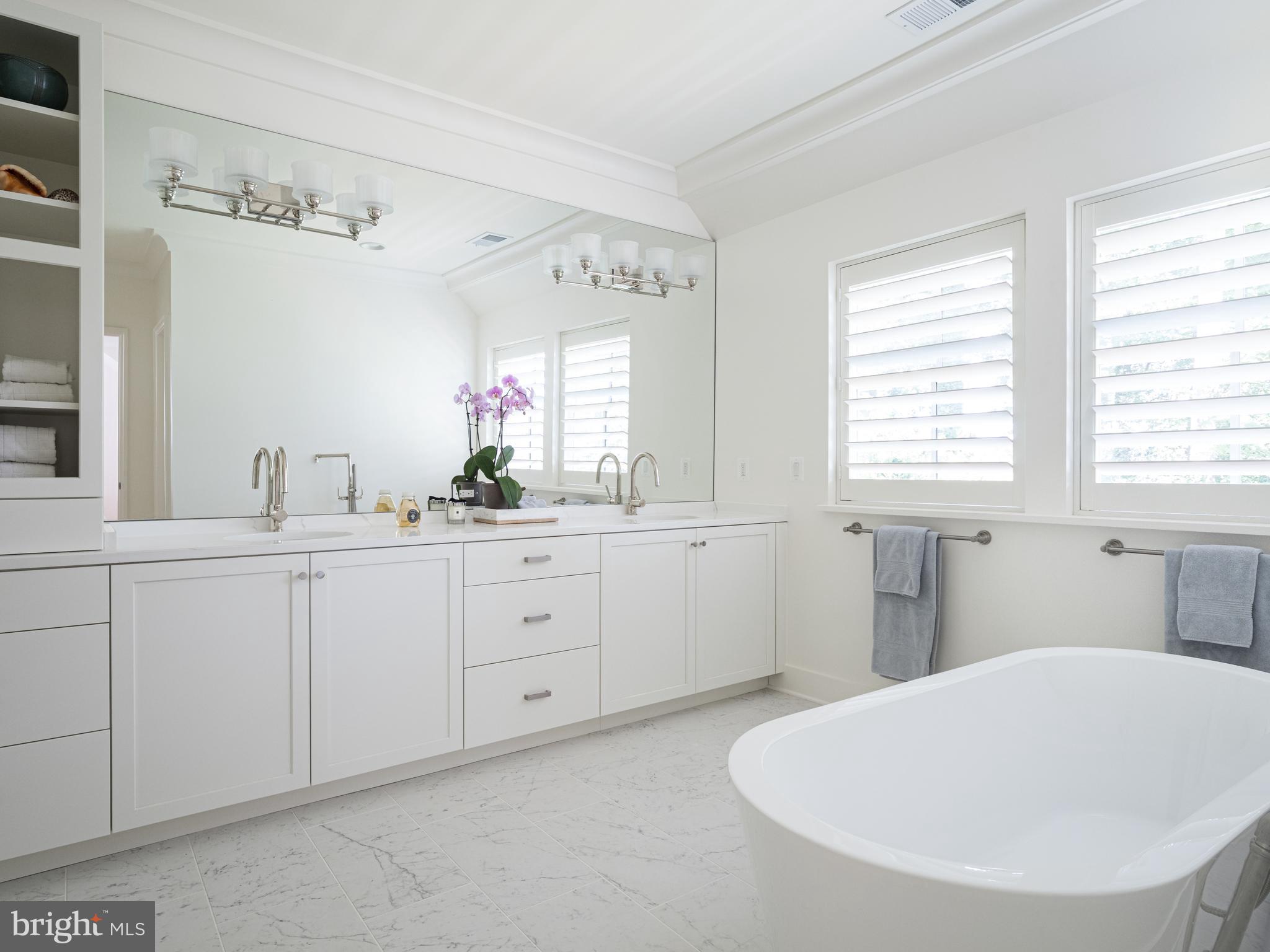 5703 A Ridgefield Road Bethesda, MD 20816 - Photo 5 of 47 Master Bathroom with heated floor