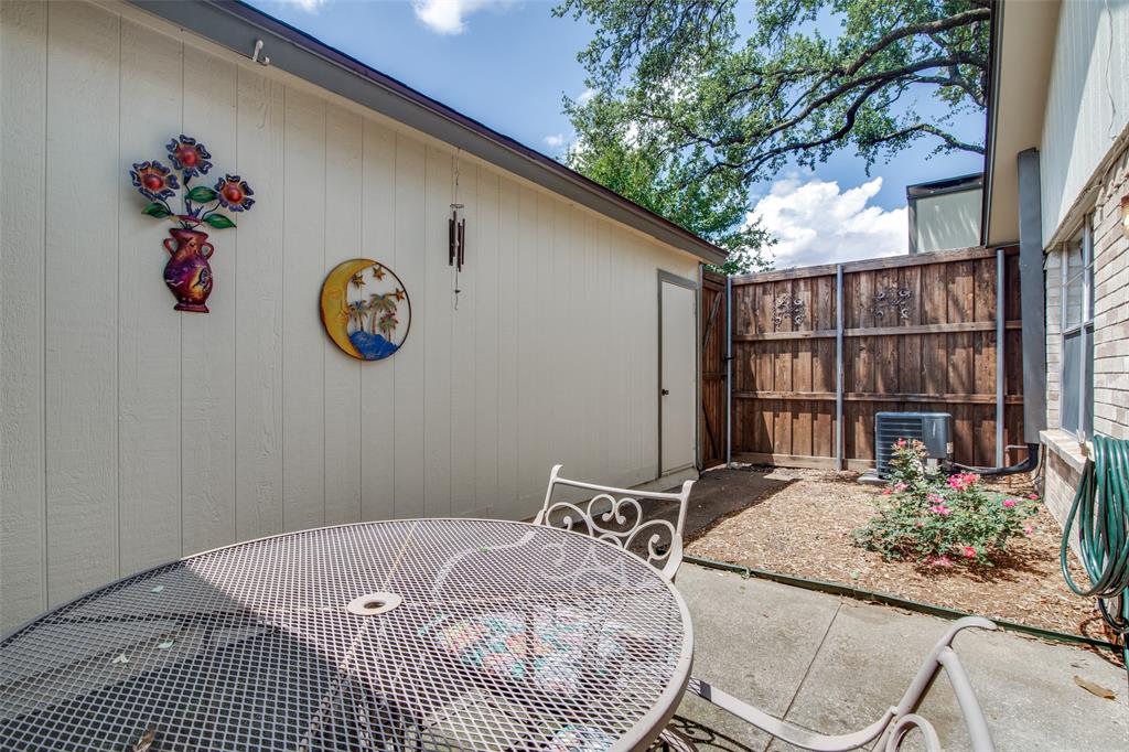 1916 Cobblestone Lane Garland, TX 75042 - Photo 30 of 33 View of patio / terrace with central AC and outdoor dining space