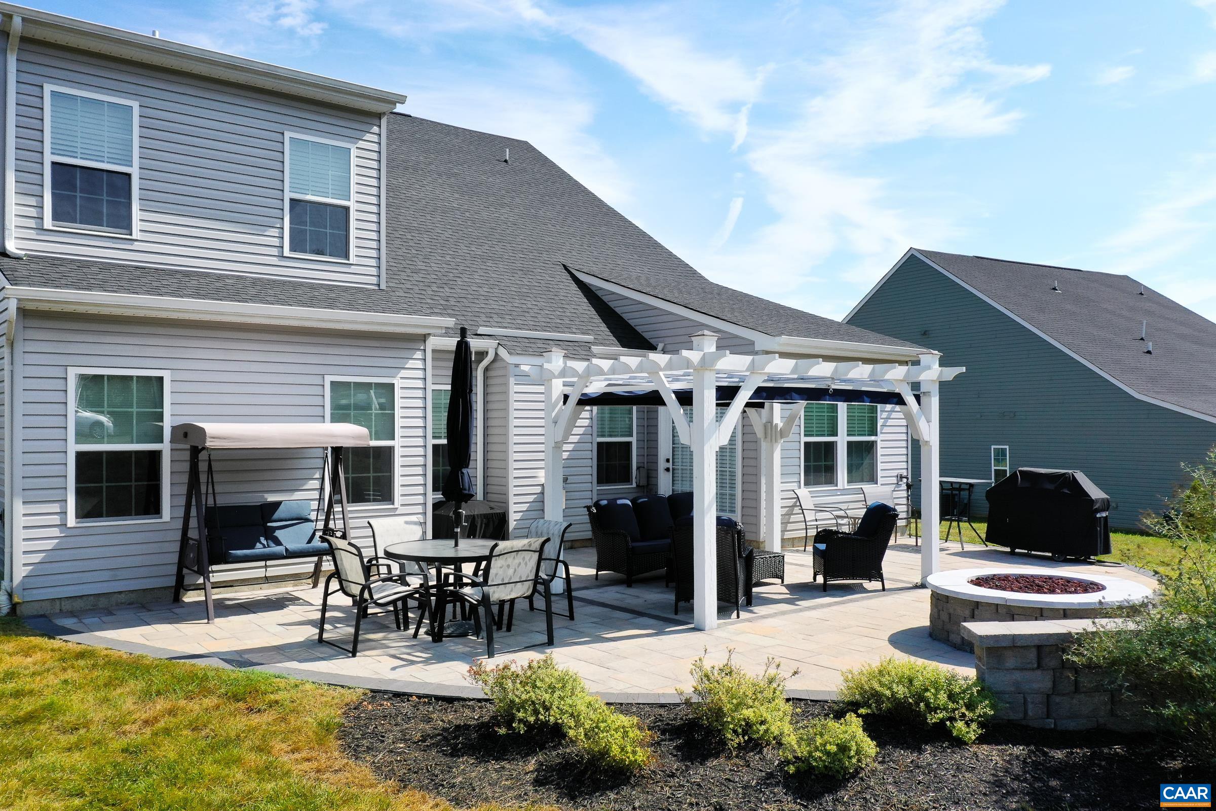 127 Island Hill Road Palmyra, VA 22963 - Photo 3 of 69 Patio is an entertainers dream! Plumbed gas firepit, and grill hookup, pergola with retractable awning!