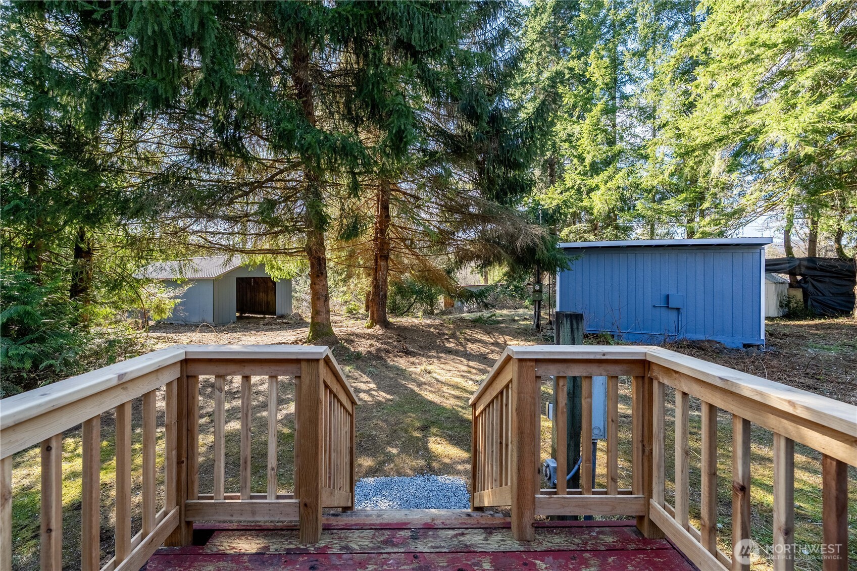 3408 Old Highway 99 North Road Burlington, WA 98233 - Photo 28 of 38 a view of a house with a iron gate