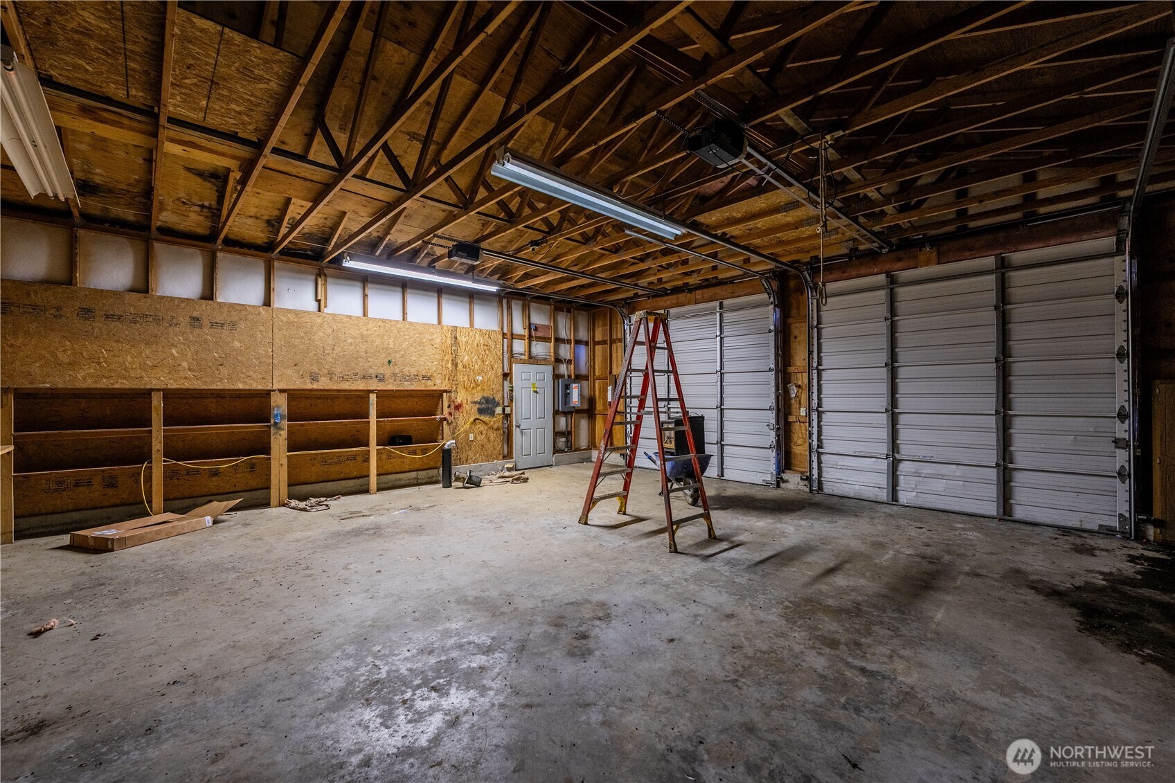 3408 Old Highway 99 North Road Burlington, WA 98233 - Photo 35 of 38 a view of an empty room with wooden roof