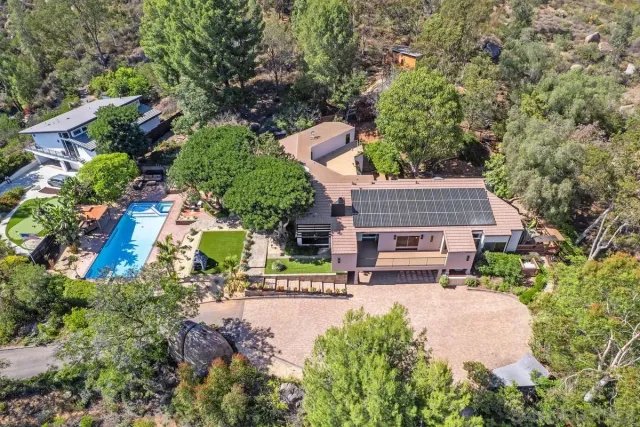 a view of a city with mountain